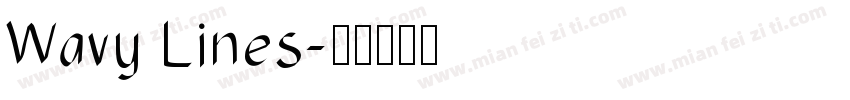 Wavy Lines字体转换